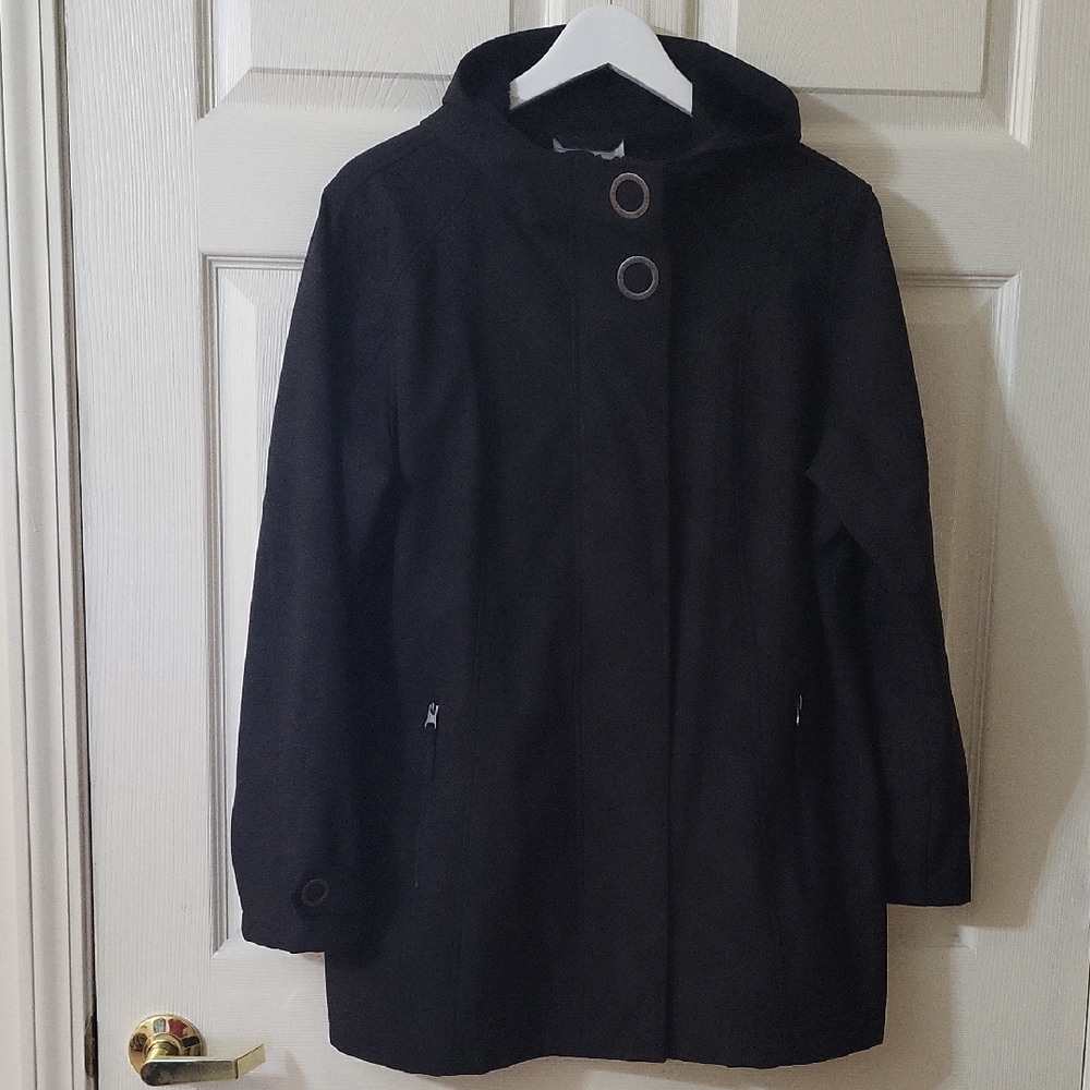 Free Country Women's Black Trench Coat